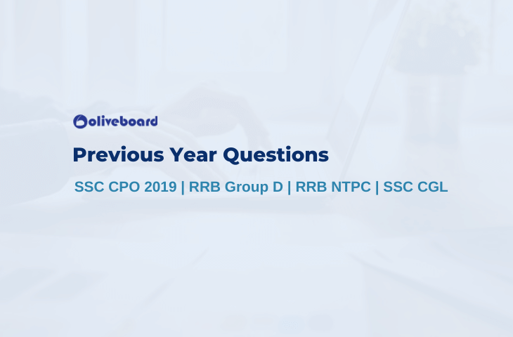 Previous Year Questions of SSC CPO 2019