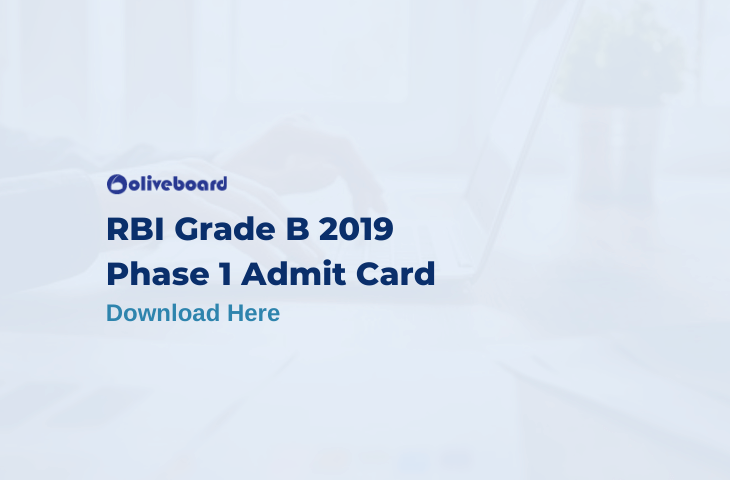 RBI Grade B Admit Card 2019