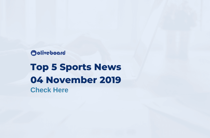 Top 5 Sports News 04 November 2019