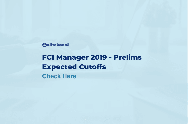 FCI Manager Prelims Expected Cutoffs 2019