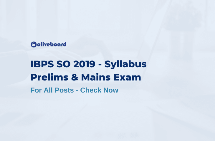 IBPS SO Syllabus 2019