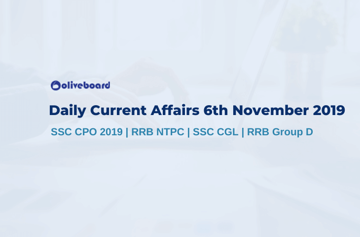 Current Affairs 6th November 2019