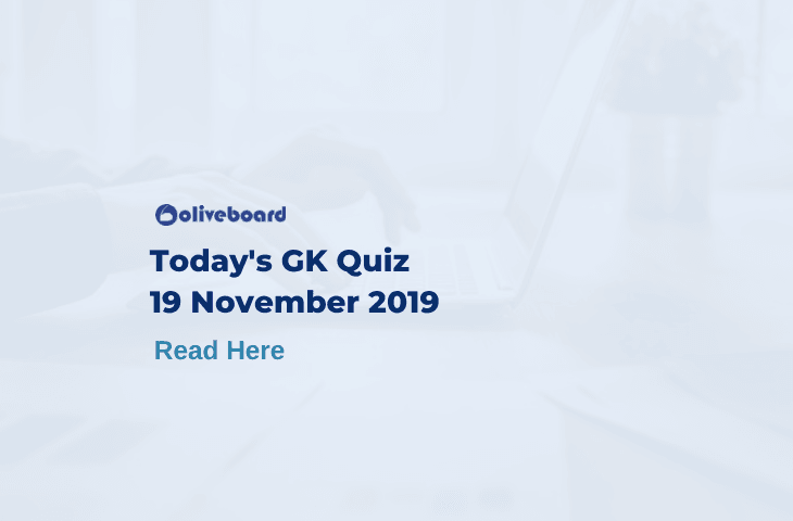 Today GK Question 19 November 2019