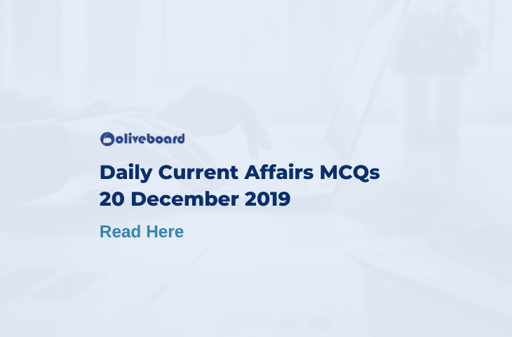Daily Current Affairs MCQ 20 December 2019
