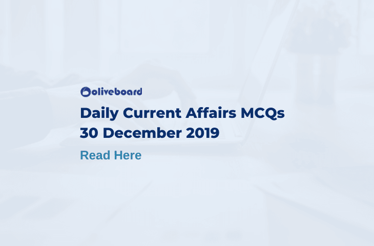 Daily Current Affairs MCQ 30 December 2019