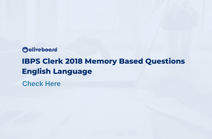 IBPS Clerk Memory Based Questions