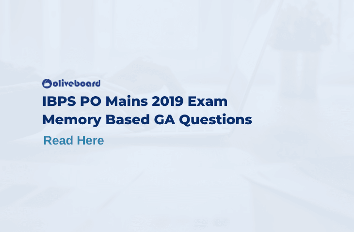 IBPS PO Mains 2019 GA Questions