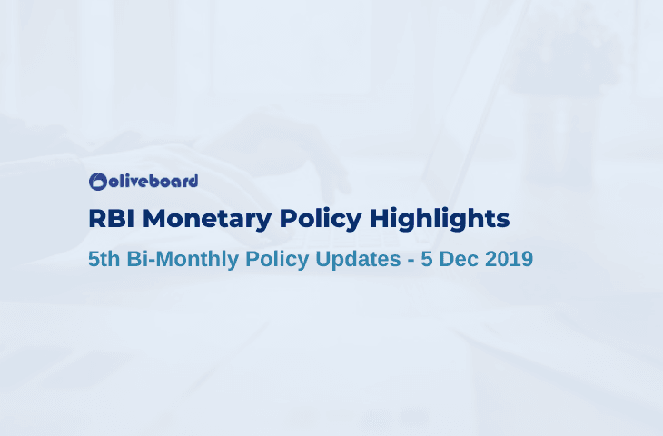 5th Bimonthly Monetary Policy Update 2019