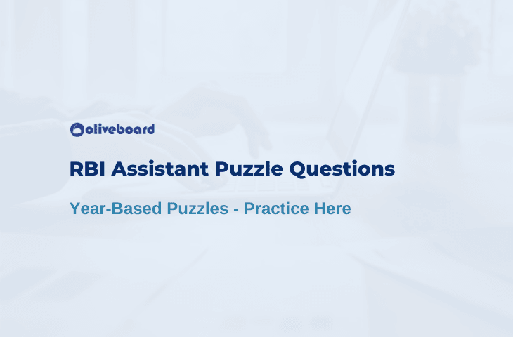 RBI Assistant Puzzle Questions