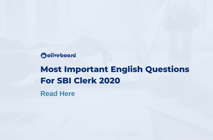 SBI Clerk English Questions