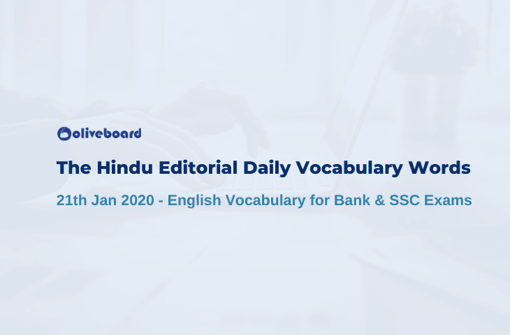 Daily Vocabulary For SSC Bank Exams WEEK 1 Day 1