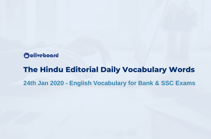 Daily Vocabulary Words 24 January 2020