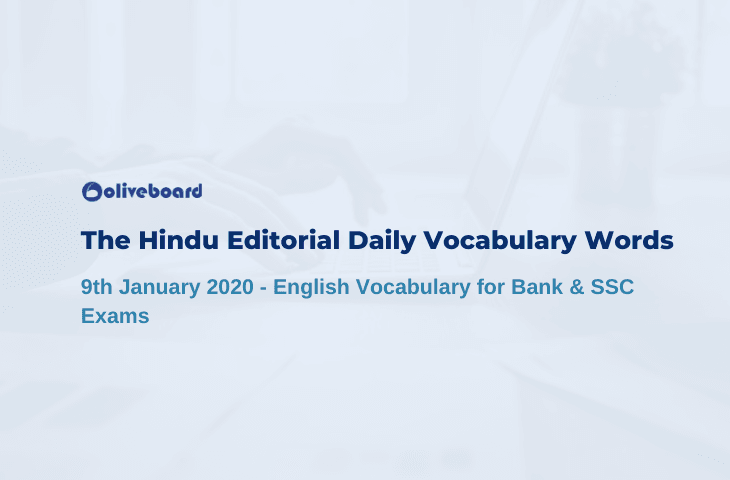 Daily Vocabulary Words 9 January 2020
