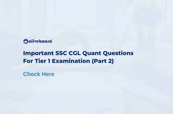 SSC CGL Quant Questions