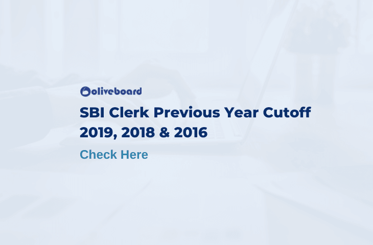 SBI Clerk Previous Year Cutoff