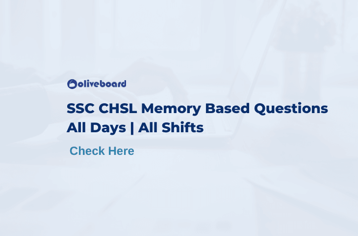 SSC CHSL Memory Based Questions