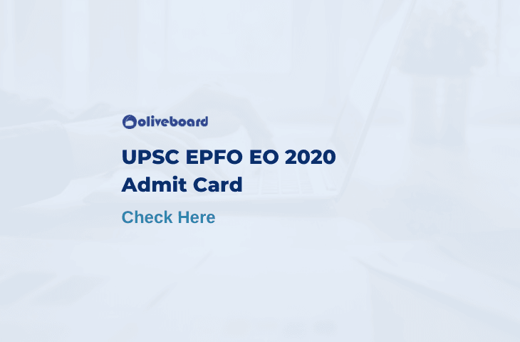 UPSC EPFO EO Admit Card
