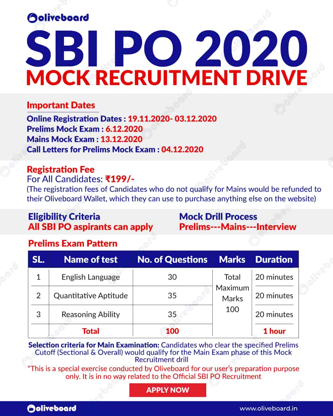 sbi po mock recruitment drive