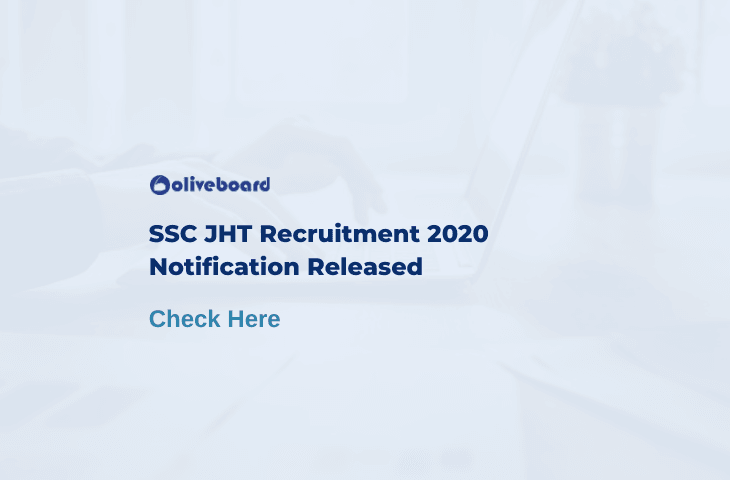 SSC JHT Recruitment Notification