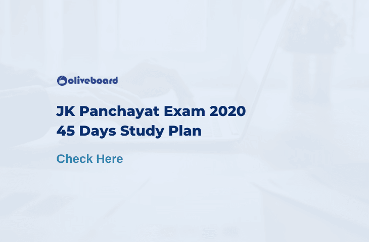 JK Panchayat Account Assistant Study Plan