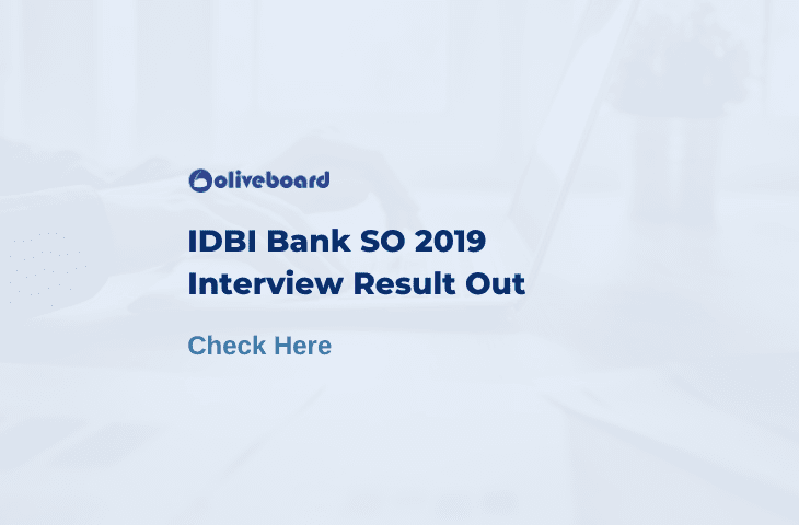 IDBI Bank SO Result