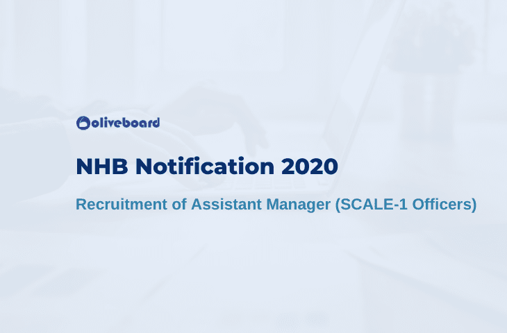 NHB Notification 2020 - Recruitment of Assistant Manager (SCALE-1)