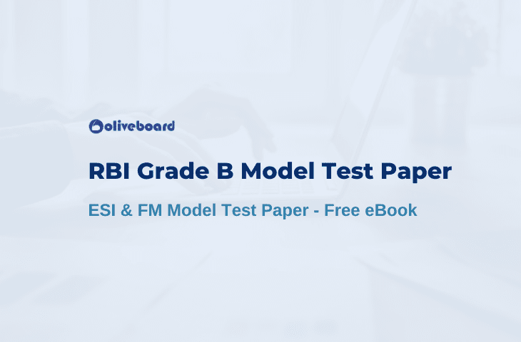 RBI Grade B Solved Paper - ESI & FM Model Test Paper - Free eBook