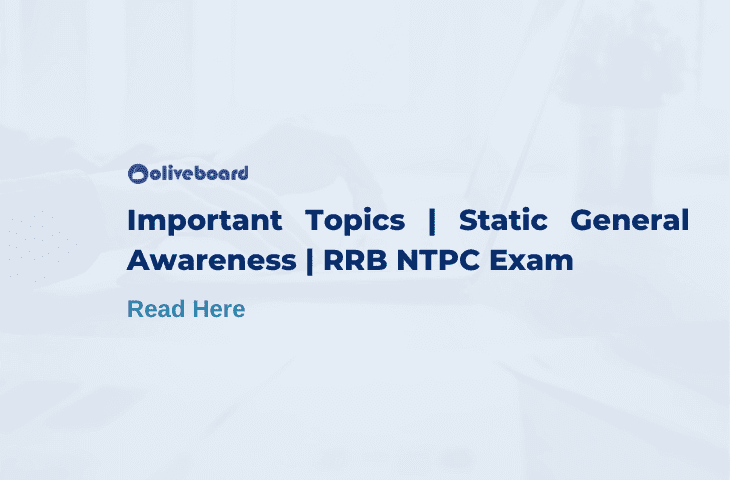 Static Gk Topics for RRB NTPC