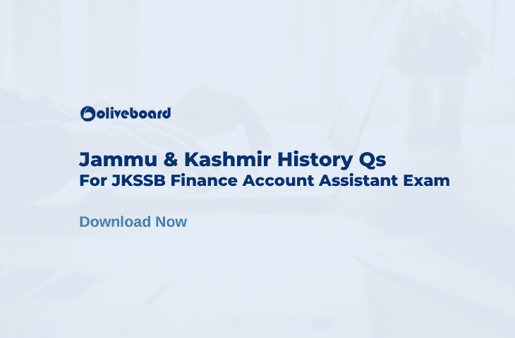 Jammu and Kashmir History Questions