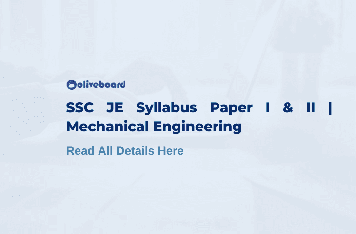 SSC JE Mechanical Syllabus