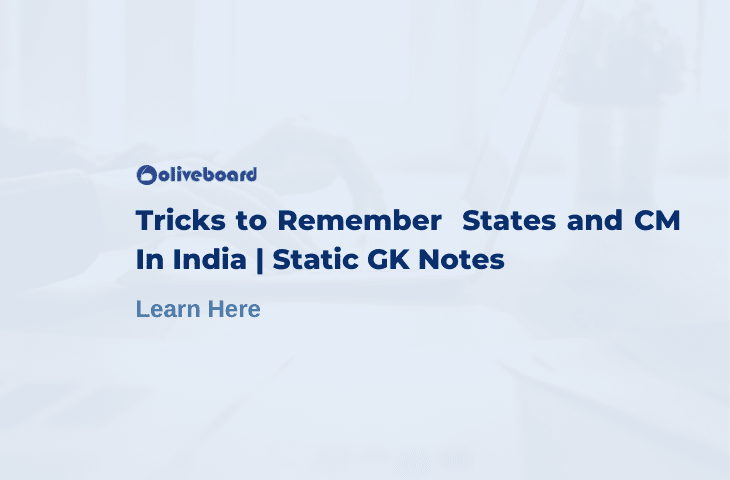 Tricks to Remember States and CM