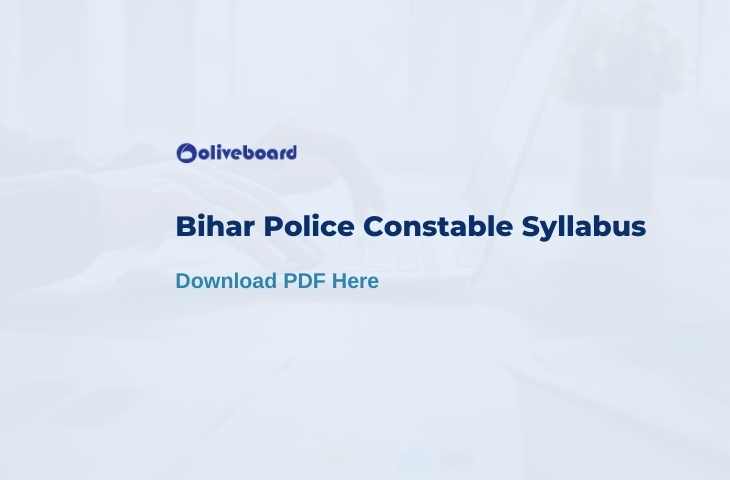 Bihar Police cons syllabus