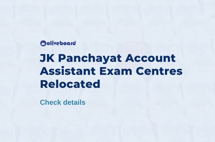 JK Panchayat Account Assistant Exam Centres