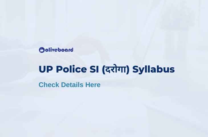 UP SI (दरोगा) Syllabus