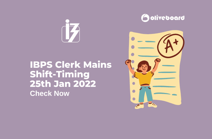 IBPS Clerk mains shift timing 2022