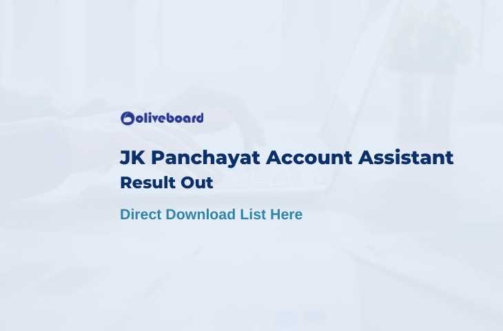 JK Panchayat Account Assistant result