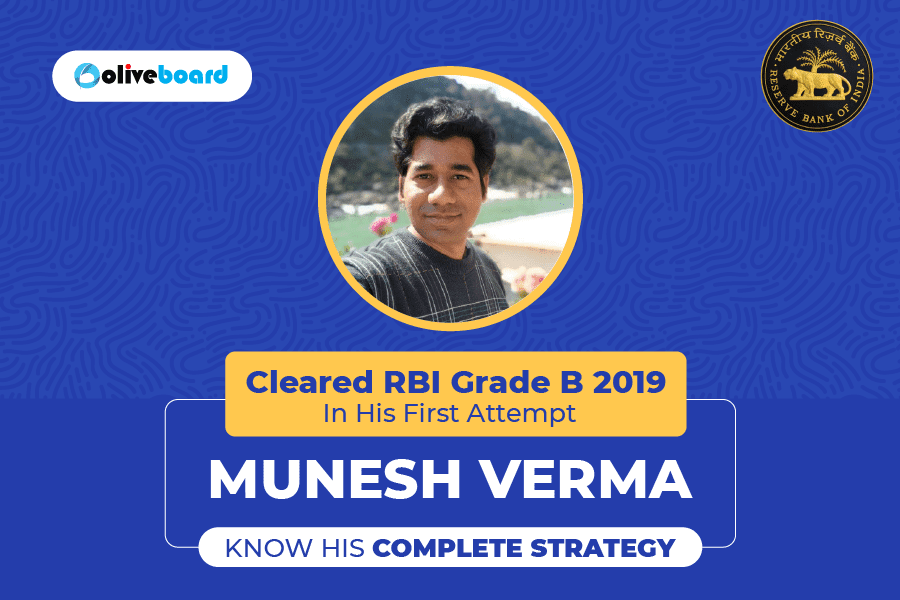 RBI Grade B 2019 Success Story of Munesh Verma