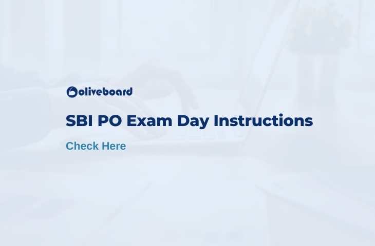 sbi po exam day instructions