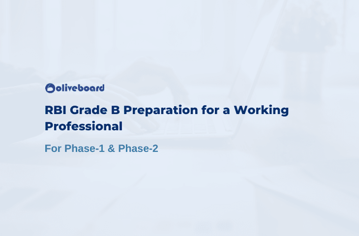 RBI Grade B Preparation for a Working Professional