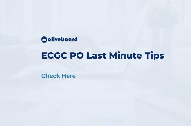 ECGC PO LAST MINUTE TIPS