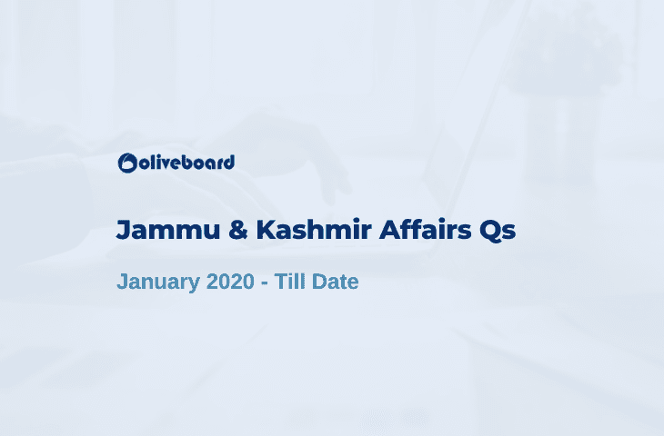 Jammu And Kashmir Current Affairs