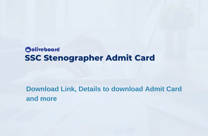 SSC Stenographer Admit Card