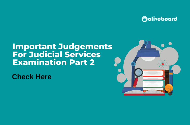 Important Judgements For Judicial Services Examination Part 2
