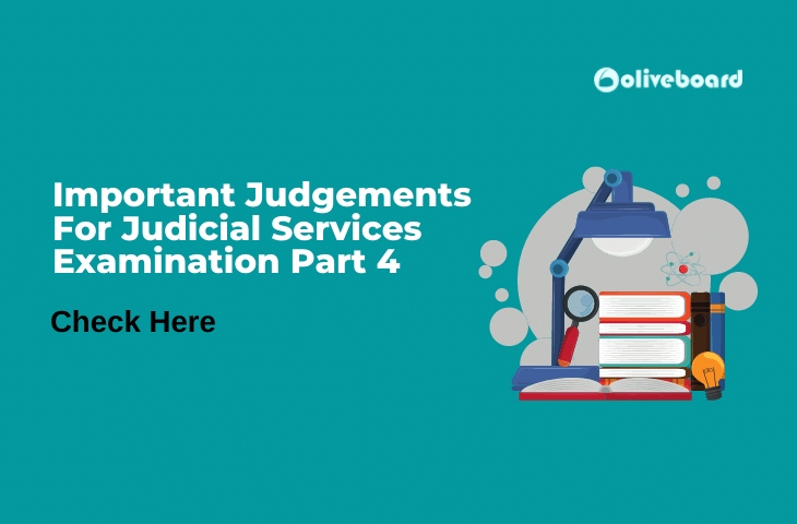 Important Judgements For Judicial Services Examination