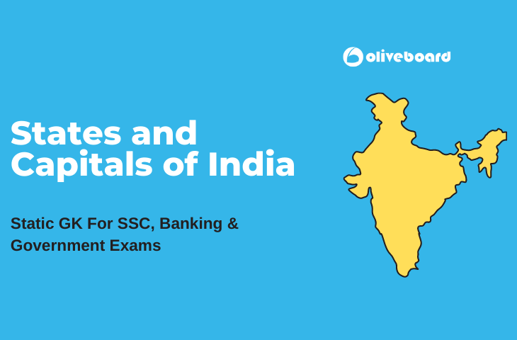 States and Capitals of India 2023, Updated List - Oliveboard