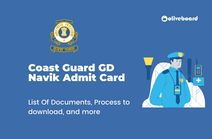 Coast Guard GD Navik Admit Card