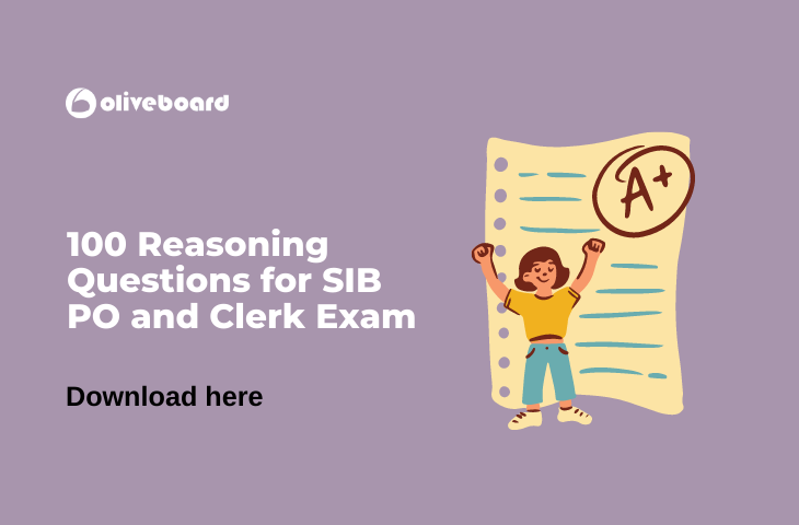 100 Reasoning Questions for SIB PO and Clerk