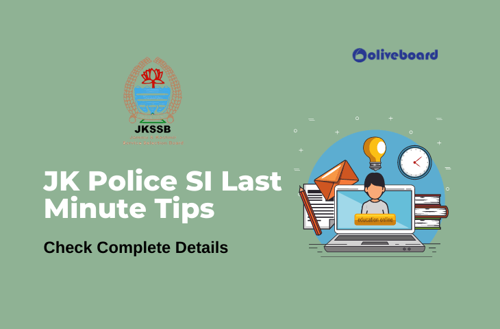 JK Police SI Last Minute Tips
