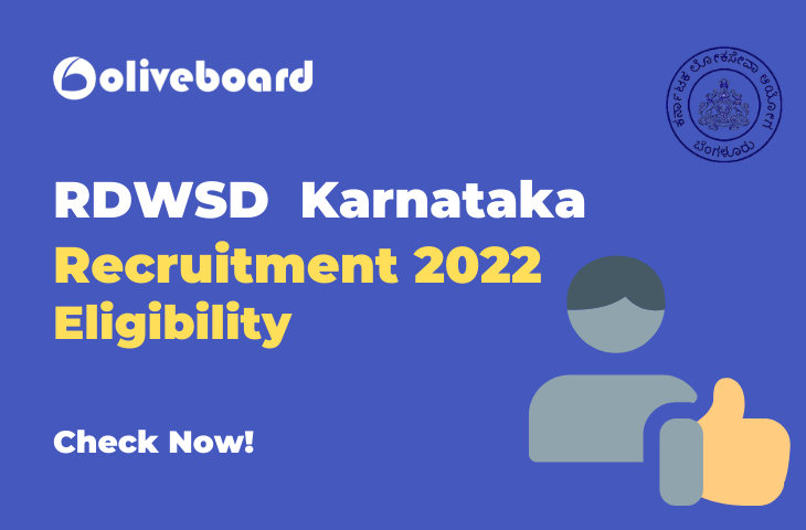 RDWSD Karnataka 2022 Eligibility