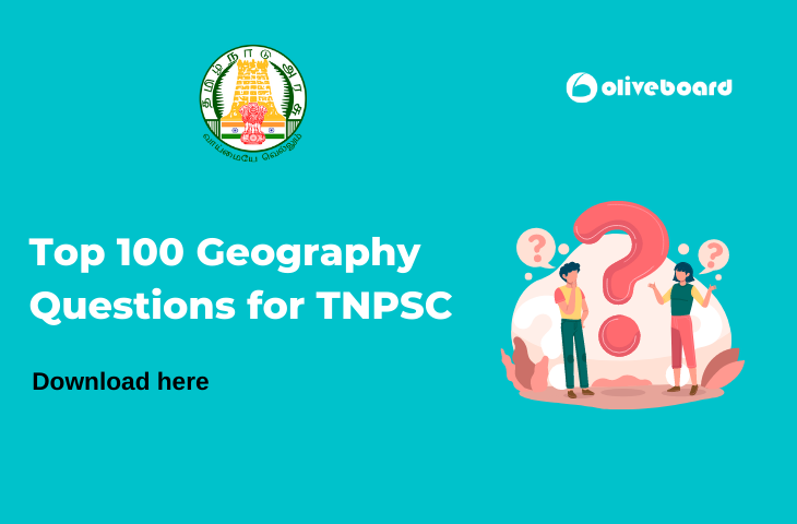 Top 100 Geography Questions for TNPSC